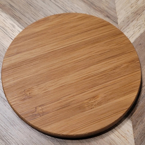 Bamboo Burned Etched Fish Pisces Wood Coasters Aquatic - Picture 3 of 3